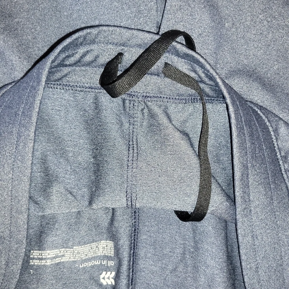 Men's Drawstring Joggers With Zipper Side Leg